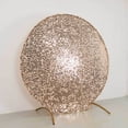 thumbnail image 2 of Efavormart Sparkly Rose Gold Big Payette Sequin Backdrop Stand Cover for Round Wedding Arch - 7.5ft, 2 of 5