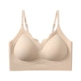 thumbnail image 4 of KHONTS Women's Push Up Wireless Non- Bras Seamless Comfort Supportive Lift Soft Bra Comfortable T Shirt Bralettes for Everyday Khaki XL/XXL, 4 of 4