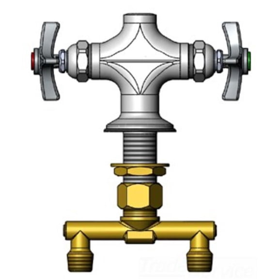 T&S Brass 007253-40 Deck-Mounted Base Faucet Assembly