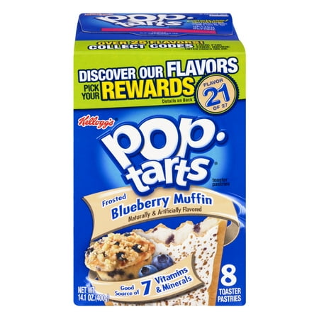 Kellogg's Pop-Tarts Frosted Blueberry Muffin, 14.1 OZ