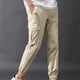 thumbnail image 5 of Pantalones largos para hombre, moda, sólidos, casuales, cintura elástica, bolsillos, pantalones deportivos, pantalones para hombre, 5 of 9