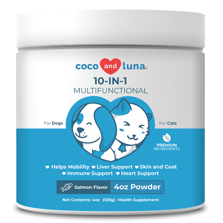 UPC: 0697478183726 | Coco and Luna 10 in 1 for Dogs and Cats – Multivitamin Powder 4oz (120g)