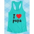 thumbnail image 3 of I Heart Papa Racerback Tank Women -Image by Shutterstock, Female XX-Large, 3 of 4