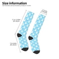 thumbnail image 2 of Fotbe Skating Poodle Fun Calcetas Divertidas Estampadas para Hombre y Mujer, Calcetas de Algodón hasta la Rodilla para Caminar, Correr, Enfermería y Embarazo, 2 of 6