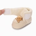 thumbnail image 6 of NOLDARES Baby Booties Infant Newborn Boys Girls Slippers Warm Crib Sock Shoes Indoor First Walker Prewalker(Brown,1), 6 of 9