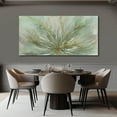 thumbnail image 3 of Flower Wall Hanging Green and Gold Print Photos 24"x48" Decorations for Bedroom Contemporary Art Print Kitchen Pictures for Wall, 3 of 8