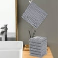 thumbnail image 5 of 6 Pcs Cotton Face Towels 11.8x11.8" Absorbent Soft Washcloths for Face and Travel – Gray, 5 of 7