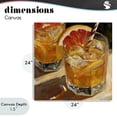 thumbnail image 4 of Stupell Industries Contemporary Grapefruit Cocktail with Ice Cubes Canvas Art, 24 x 24, by Petals Prints Design, 4 of 8