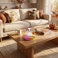 thumbnail image 4 of Mini Halloween Summer Ghost Decor Statue, Non Scary Resin Ghost on Pink Yellow Swim Ring with Tropical Drink, Table Ornament for Trick-or-Treat Pool Party Tiered Tray Indoor Outdoor Supplies, 4 of 5