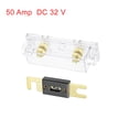 thumbnail image 5 of Uxcell 50A 32 Volt ANL Fuse Holder with Fuse DC and Clear Insulated Cover Metal Clear 1pcs, 5 of 5