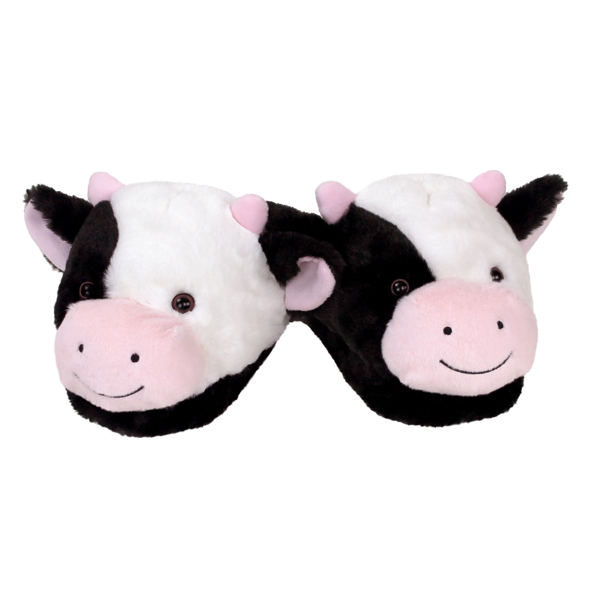 AnimalSlippers - Fuzzy Cow Slippers 