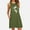 Army Green, variant on Night Casual Women's Cold Shoulder House Dress Sleeveless Housecoat Lounger Sleep Gown Women's Short Sleeve Slim Fit Lounger Dress With Pocket Blue Large