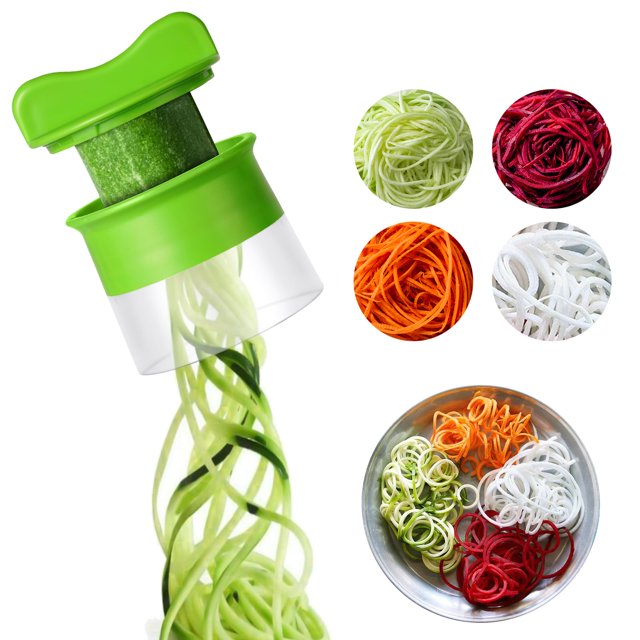 cortador en espiral de mano Cortador de verduras para zanahorias, frutas, pepinos, patatas, calabazas, calabacines y fideos