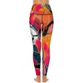 thumbnail image 3 of Marble Texture High Waisted Leggings for Women No See Through Tummy Control Buttery Soft Yoga Pants for Workout Athletic Running, 3 of 6