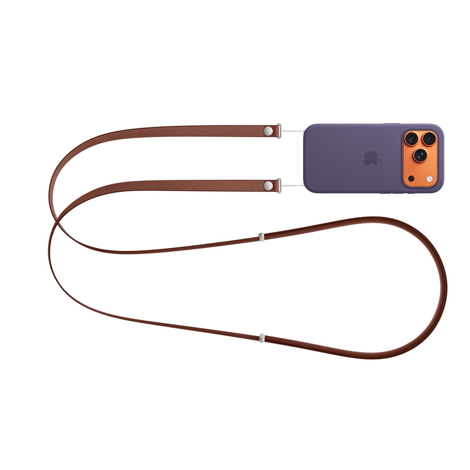 Adjustable Phone Case Hanging Lanyard for Daily Carry - Burgundy