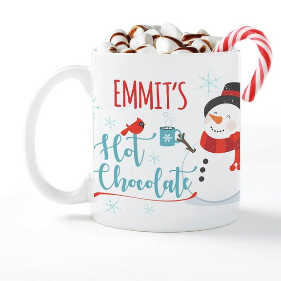 Snowman's Hot Chocolate Personalized Mug