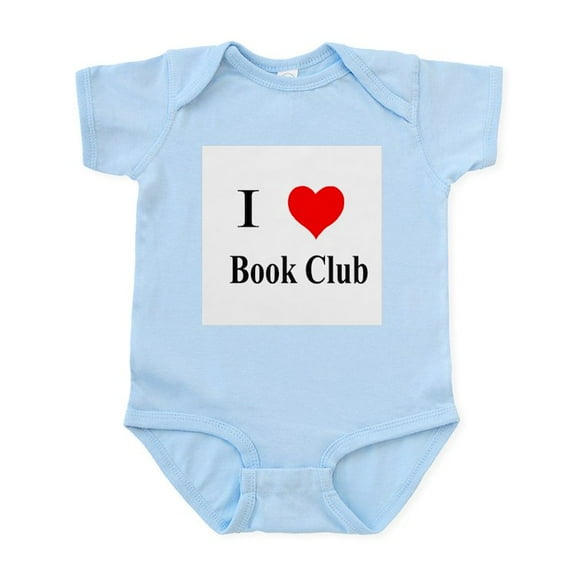CafePress - I Heart Book Club Onesie - Baby Light Bodysuit, Size Newborn - 24 Months