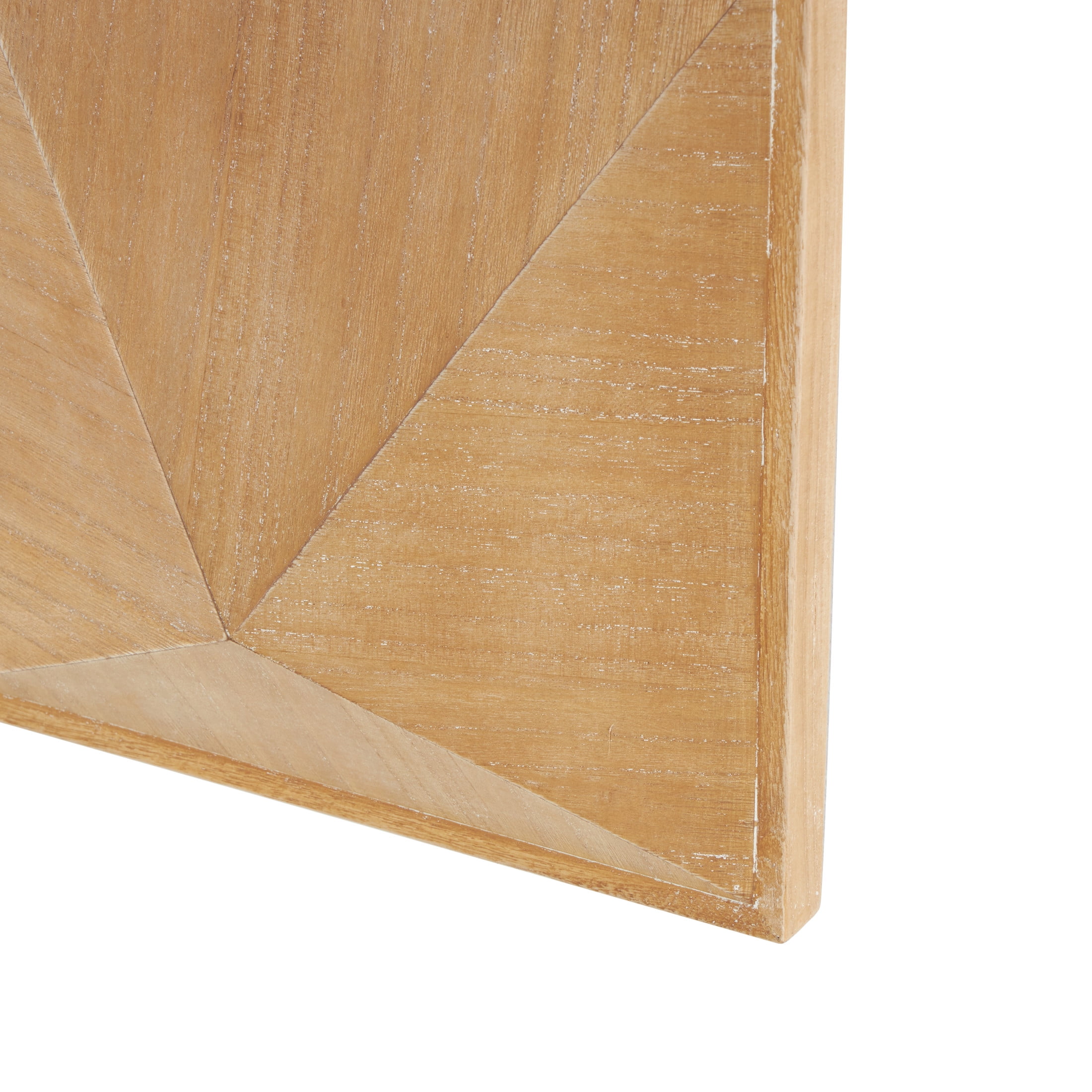 DecMode Brown Wood 3D Geometric Wall Decor (3 Count)