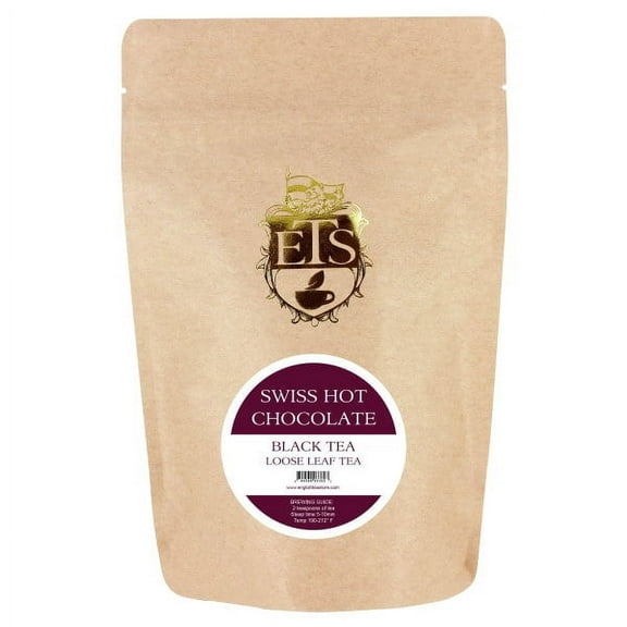 English Tea Shop Swiss Hot Chocolate Flavored Black Tea Loose Leaf 4oz