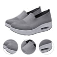 thumbnail image 4 of 1 par de zapatillas deportivas de malla para mujer, transpirables y relajantes, con suela gruesa., 4 of 6
