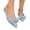 Sky Blue, variant on Women's Pointed Toe Slip on Flat Stripe Bow Slides Mules Shoes