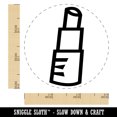 thumbnail image 2 of Lipstick Gloss Makeup Doodle Self-Inking Rubber Stamp Ink Stamper - Brown Ink - Small 3/4 Inch, 2 of 7