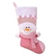 thumbnail image 1 of Medias navideñas rosas para dormitorio infantil, adorno para chimenea portátil, estilo nórdico Muñeco de nieve, 1 of 9