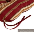 thumbnail image 3 of Greendale Home Fashions Roma Stripe Outdoor Dining Chair Cushion (2-Pack), 3 of 8