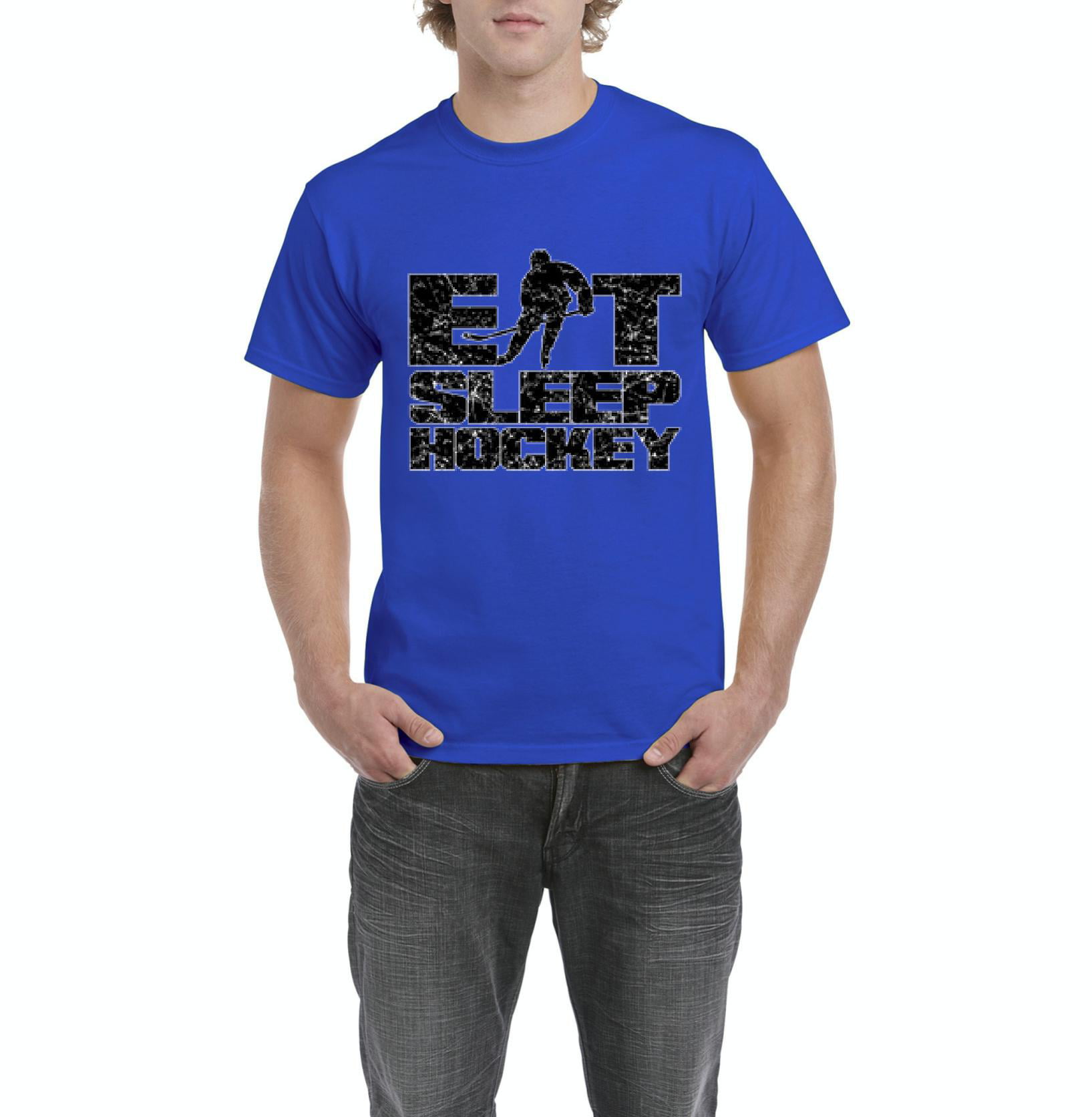 Hockey Eat Sleep Play T-Shirt Jersey Short Sleeve Tee New Adult and Youth Sizes 