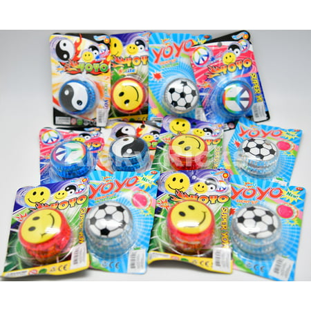 Yo-yo Light Up Party Favor LED Flashing Spinner Ball Trick Fun Kids Toy