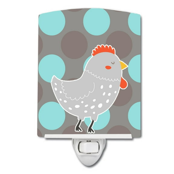Grey Chicken Ceramic Night Light