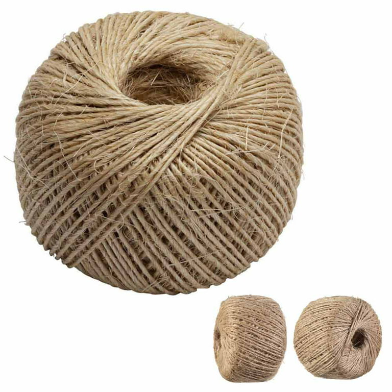 2 Pack Natural Ply Twisted Jute Twine String Rope Toys Craft