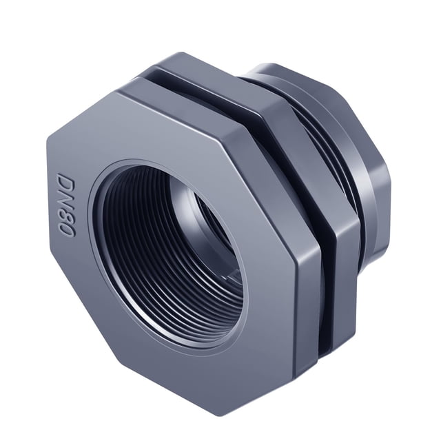 Conector de tanque de agua con montaje en mamparo de PVC, 9,2 cm, Maasechs
