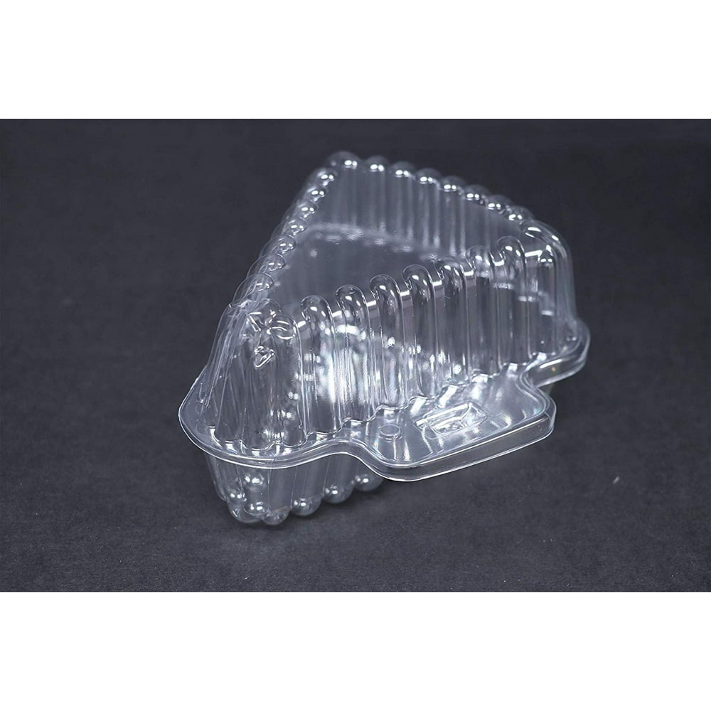 25 Clear Plastic Pie Cheesecake Hinged Holders Disposable ... 25 Clear Plastic Pie Cheesecake Hinged Holders Disposable ...