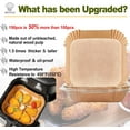 thumbnail image 2 of shiyou-Air Fryer Liners Disposable 4QT for Beelicious 8-in-1 Smart Compact 4QT Air Fryers, 7.5 Inch 150Pcs Air Fryer Parchment Paper Liners for Chefman Air Fryer with Window, 2 of 4