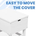 thumbnail image 6 of FUNDAZE Outdoor Cooler Table, Outdoor Side Table with 3 Gallon Ice Bucket,Detchable Top Lid, Patio Bar Table for Poolside, Party, Camping, Picnic, White, 6 of 12