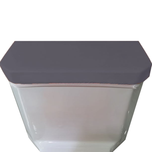 Madeals Toilet Tank Lid Cover Fabric Cover for A Lid Toilet Tank Dark