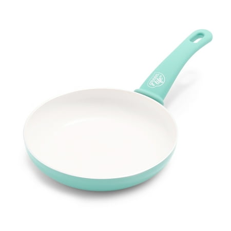 GreenLife Soft Grip Healthy Ceramic Nonstick Frying Pan Skillet 8 Turquoise