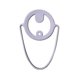 thumbnail image 1 of Portador de café de silicona Ticfox Portavasos portátil reutilizable para bebidas color morado claro, 1 of 12