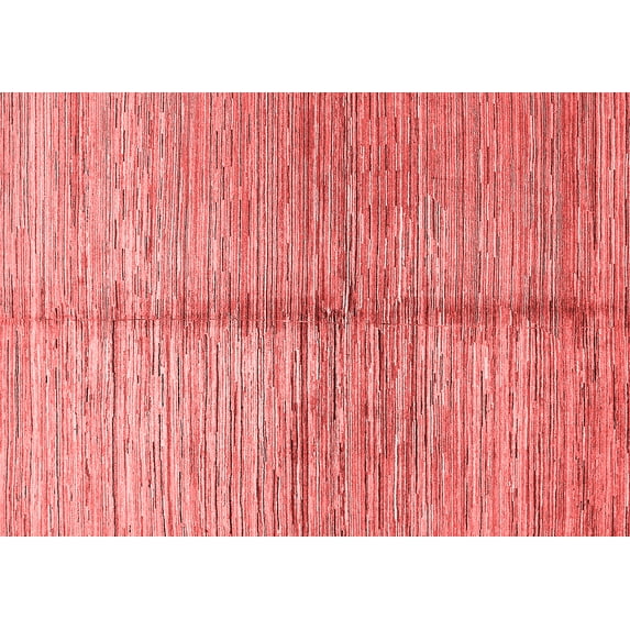 Ahgly Company Machine Washable Indoor Rectangle Abstract Red Modern Area Rugs, 3' x 5'