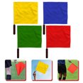 thumbnail image 3 of 4 Pcs Drapeaux d'Arbitre Drapeaux de Commande Drapeaux de Signalisation Drapeaux à Main pour Compétition, 3 of 7