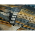 thumbnail image 3 of Ambesonne Navy Blue Quilted Bedspread Set 3 Pcs, Abstract Art Brushstroke, King Size, Orange Slate Blue and Grey, 3 of 4