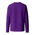 thumbnail image 6 of QHRMKOG Long Sleeve Henley Shirts for Men Classic Fit Warm Solid Color Shirt Casual T-Shirt Fashion Pullover Top Purple S, 6 of 9