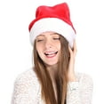 thumbnail image 3 of Zcyifa 5pcs Plush Santa Claus Hats for Adults & Kids, 3 of 10