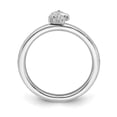 thumbnail image 5 of Stackable Expressions Sterling Silver Unicorn Diamond Ring, 5 of 8
