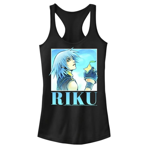 Junior's Kingdom Hearts 1 Sora's Best Friend Racerback Tank Top Black Medium