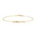 thumbnail image 1 of Engravable Bar Bracelet with Birthstone, 1 of 7