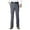 Grey, variant on Men's Casual Comfort Stretch Waist Business Straight Leg Non Trousers for Daily Wear