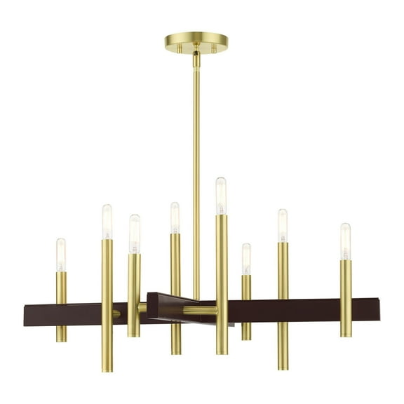 Livex Lighting - Denmark - 8 Light Chandelier in Mid Century Modern Style - 28