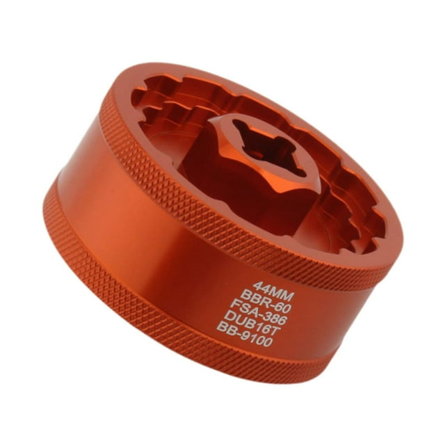 Extractor de pedalier 5 en 1, llave BB, instalación sencilla, aleación de aluminio, para bicicleta Naranja